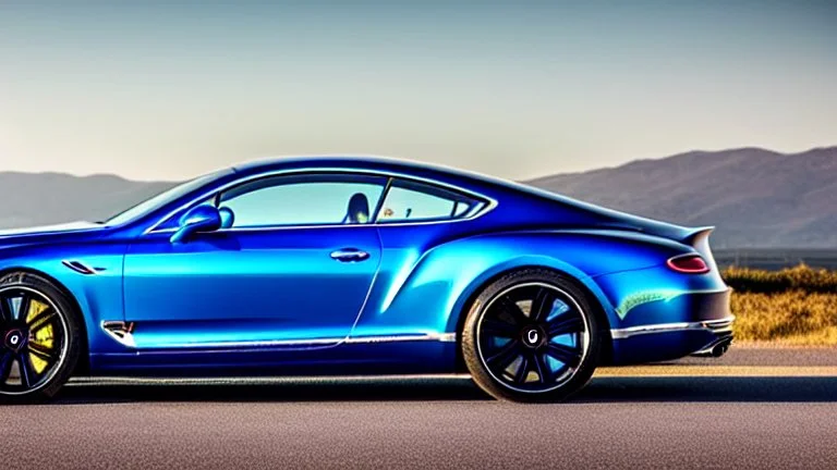 third generation Bentley Continental GT by its overall design. The front bumper seems to be derived from the BMW M3 (F80) and BMW M4 (F82/F83), while the headlights were most likely taken from modern Porsches, such as the Porsche 991. The tail lights and rear chrome trim might be based on the Lagonda Taraf. , Armored, 4K, Ultra Detailed, rear view, rear view
