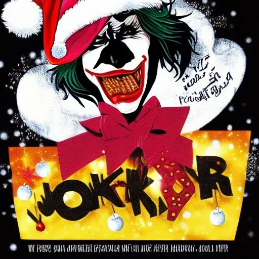 Joker buring Christmas