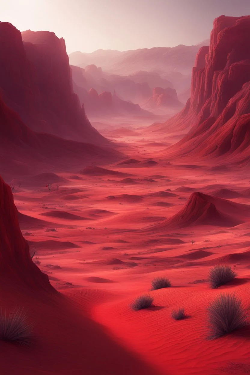 a red blooded desert valley