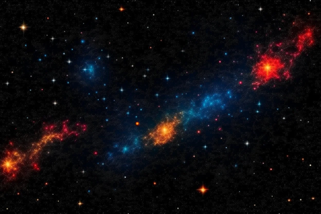 A picture of a universe full of stars and galaxies to represent mysterious cosmic phenomena.