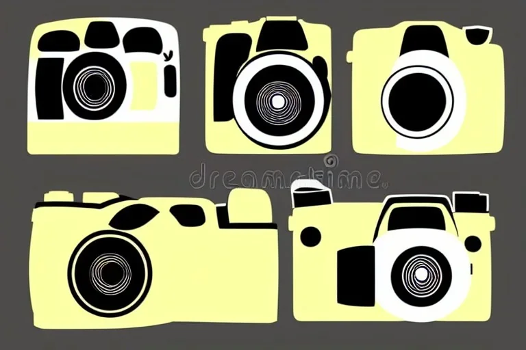 Vector DSLR Camera Photography Vector Vector Illustration กล้อง