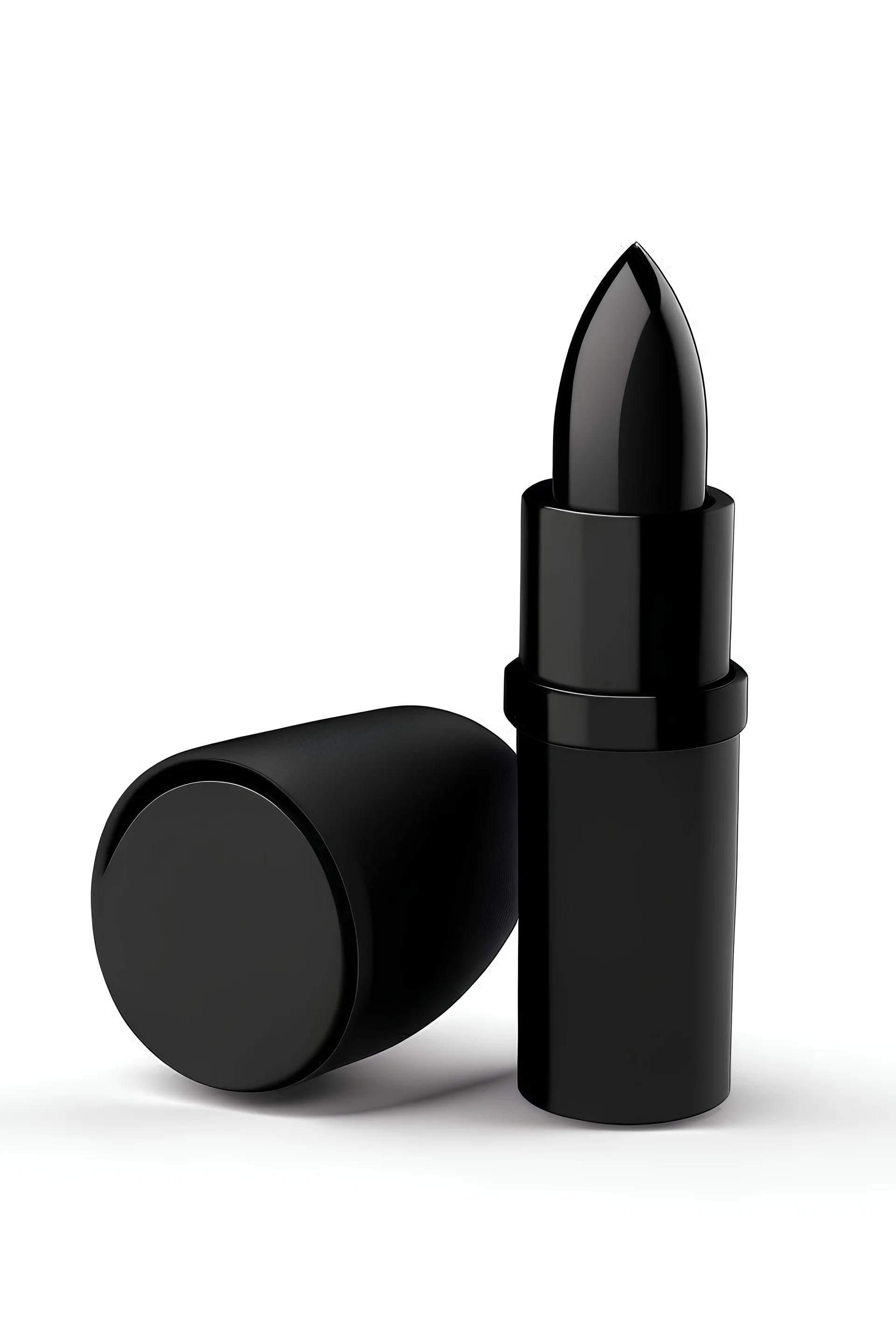 Black matte lipstick object