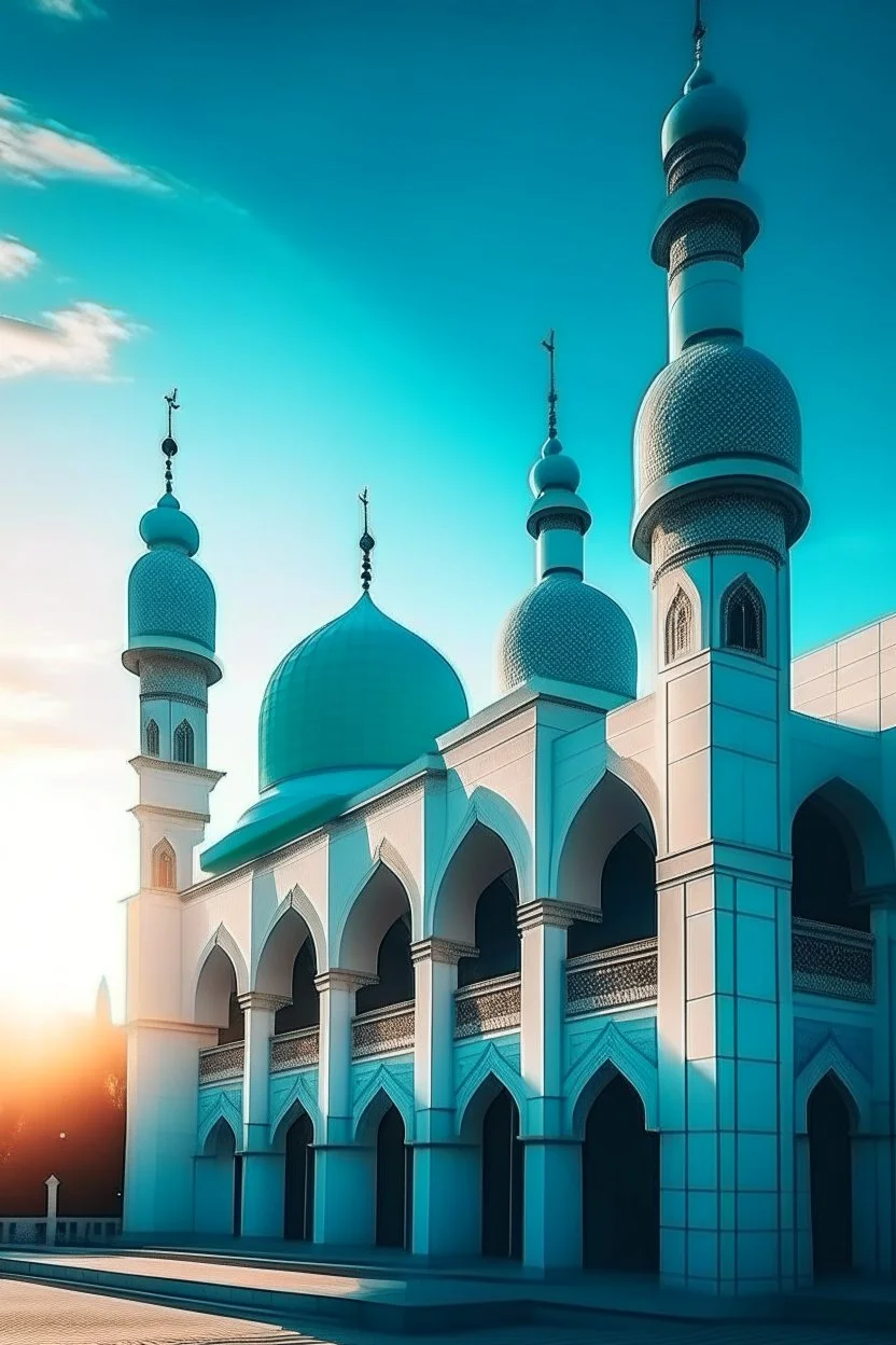 gambar masjid aestetik cerah