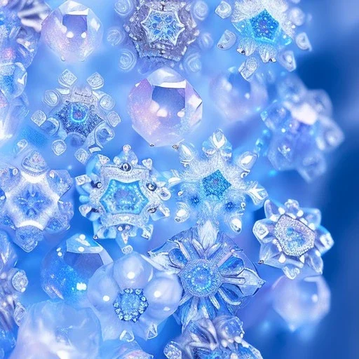 ultra detailed matte painting of many tiny epic fantasy ice flowers and many tiny semi transparent white snowflakes, majestic, intricate, masterpiece, insanely detailed, 4k resolution, cinematic smooth, intricate details , soft smooth lighting, vivid pastel colors, iridescent accents