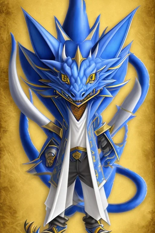 A Blue eyes withe dragon of yu gi oh,