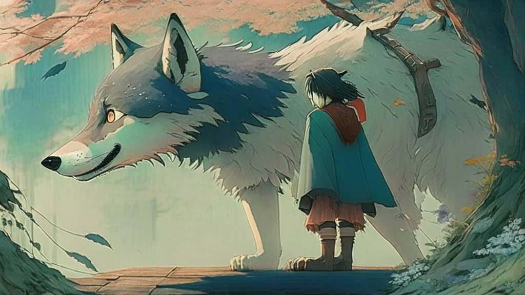 studio ghibli, wolf