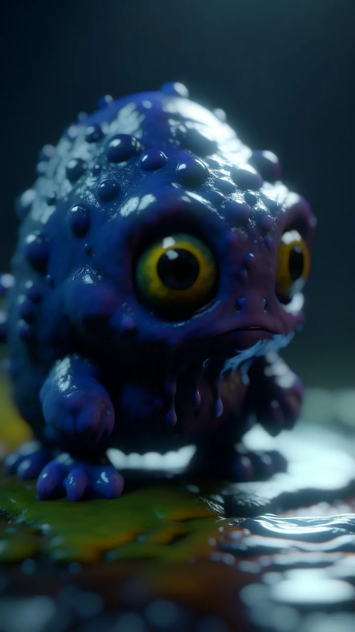 cute tiny fluid ink creature, 8k resolution, ultra detailed, unreal engine 5, masterpiece