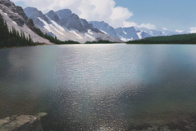 A lake in Alberta