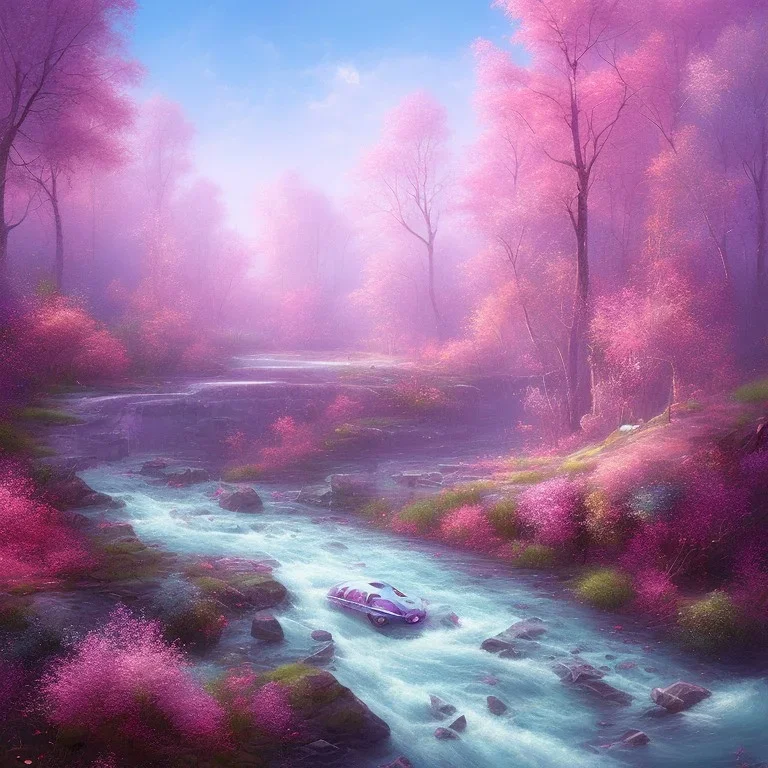 Pink river