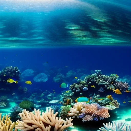 Great Barrier Reef, Australia,aerial view,cloudy,extremely detailed digital painting, high resolution,8k, realistic, beautiful, volumetric lighting, mystical colors ,perfectly centered image, perfect composition, rim light, beautiful lighting,masterpiece, stunning scene, raytracing, anatomically correct, in the style Van Gogh and robert e howard and Ken Kelley and Ohrai Noriyoshi and Simon Bisley and tomzj1.