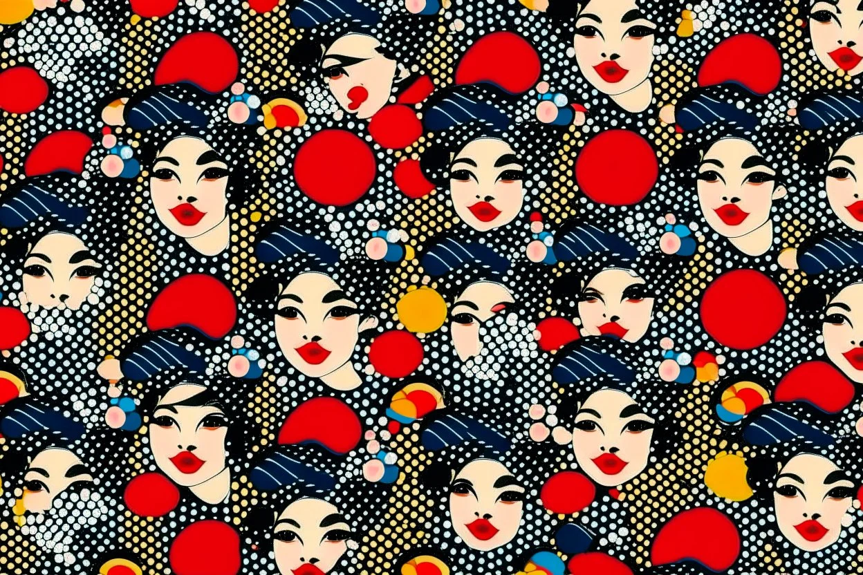 JAPANESE POPART FLAG theme PATTERN