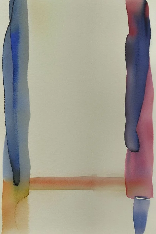 Abstract watercolour painting in the style of Agnes Martin