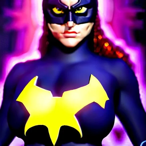 ultra detailed portrait of busty beautiful BatGirl , extremely detailed digital painting, extremely detailed face,crystal clear eyes, in the style of robert e howard and pablo oliveira and Ken Kelley and Keith Parkinson ,mystical colors,perfectly centered image, perfect composition, rim light, beautiful lighting,8k, stunning scene, raytracing