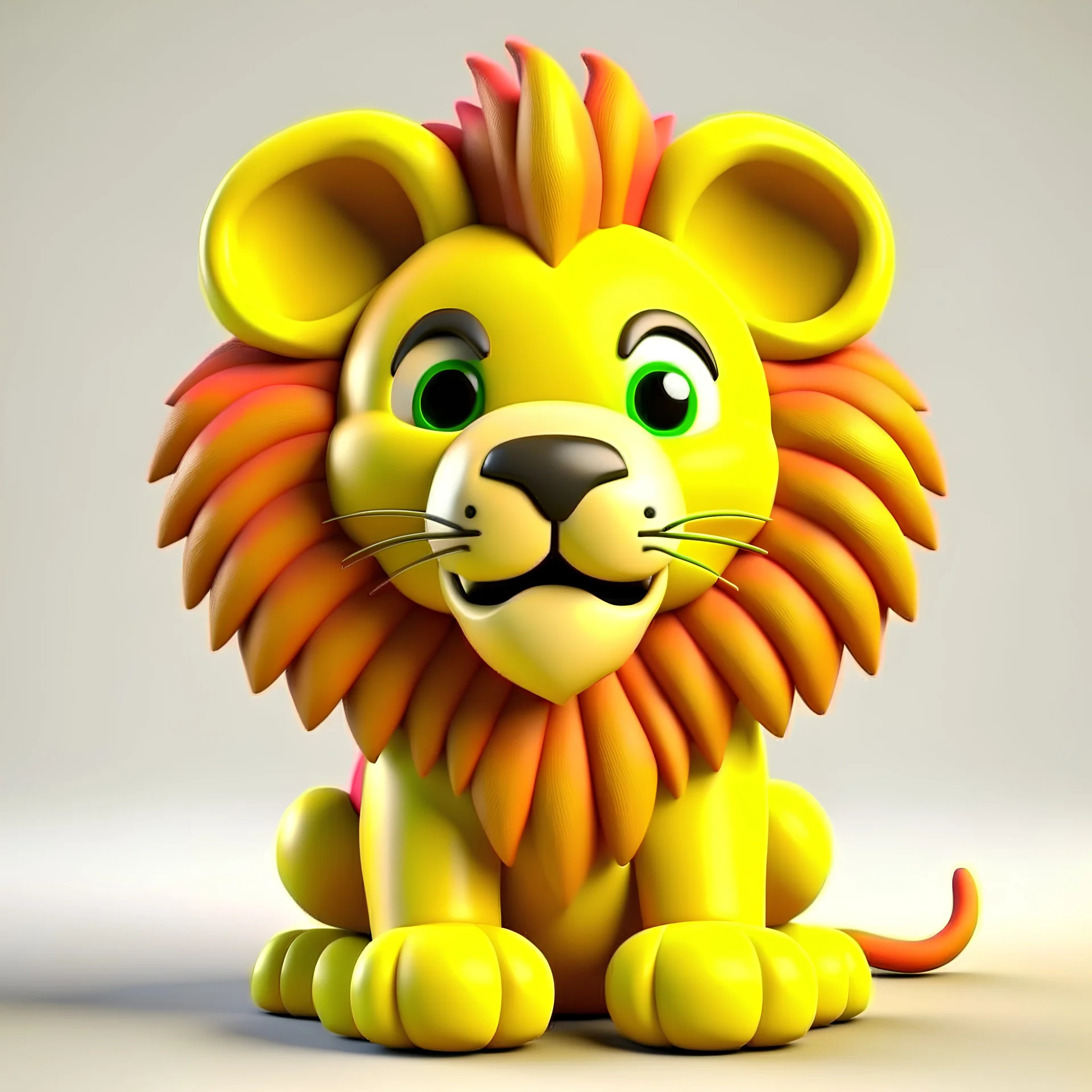 cute lion 3D