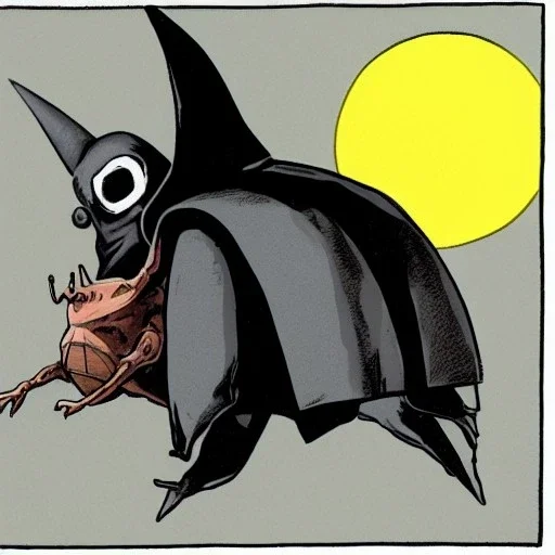  realistic image of a snail with a shell on its back dressed as a batman with a cape and mask intervening in a fight