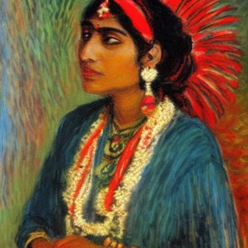 Indian woman monet