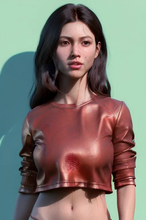 Ultra Realistic image, 25 years old brunette woman, Madrid, portrait, small complexion, natural small busty, traditional Japanese body tattoo, jakuza style, put traditional Japanese mask, vibrant color, highly detailed, art stations, concept art, smooth, unreal engine 5, god rays, ray tracing, RTX, lumen lighting, ultra detail, volumetric lighting.