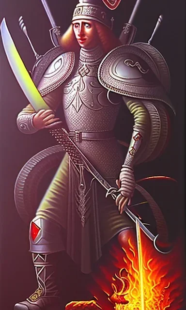 Konk with demonic sword, hellfire