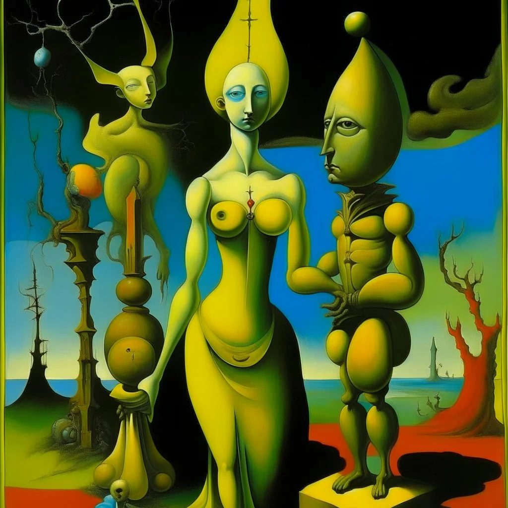 magic woman, Giorgio de Chirico , Alvazovsky , Yves Tanguy