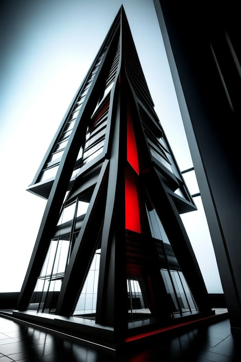 Avengers stark tower buliding architecture futuristic-modern stlye. geometric form,