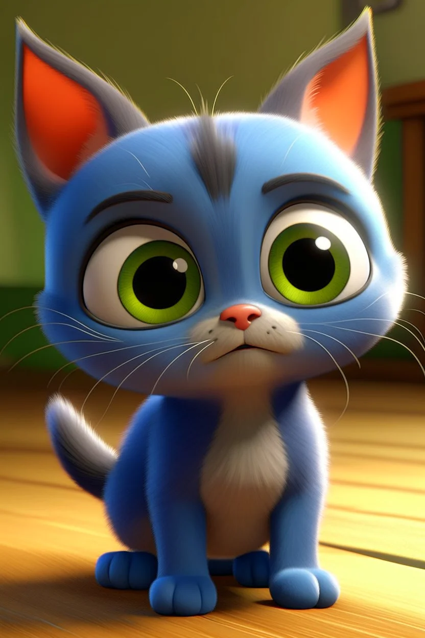 Little cute cat, pixar style