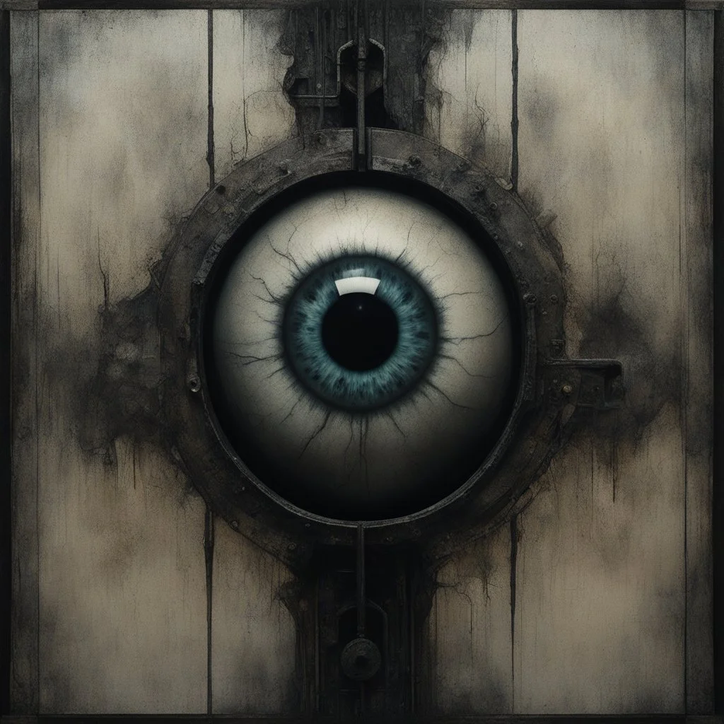 dark surrealism, etched metal textures, REDACTED EYEBALL PNEUMATIC Tourniquet Ersatz Gadget, NO TEXT!!, grainy photography, faded colors. no but must see, no coherence across three different-shaped overlayed panels with no coherence between each, oxidized oil smear textures, phantasmagoric, by Zdzislaw Beksniski and Joel-Peter Witkin, deconstructed