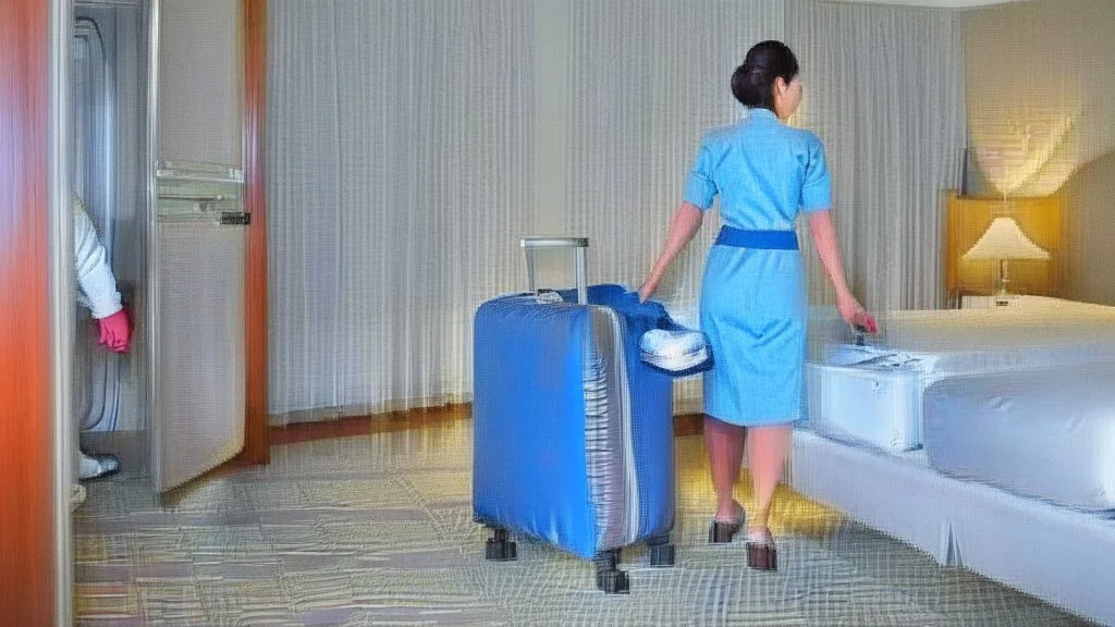 housekeeping paranoid while taking baggage out of the room