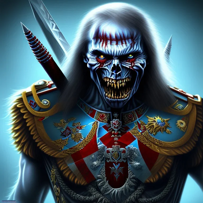 Vladimir putin vampire iron maiden 4k, détails maximums