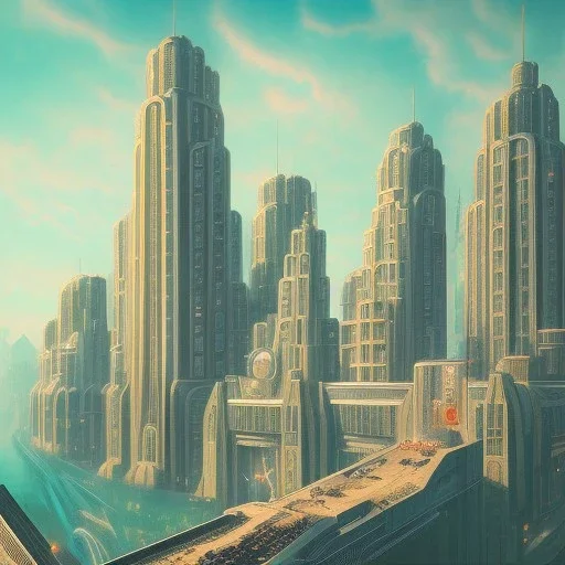 an artdeco city