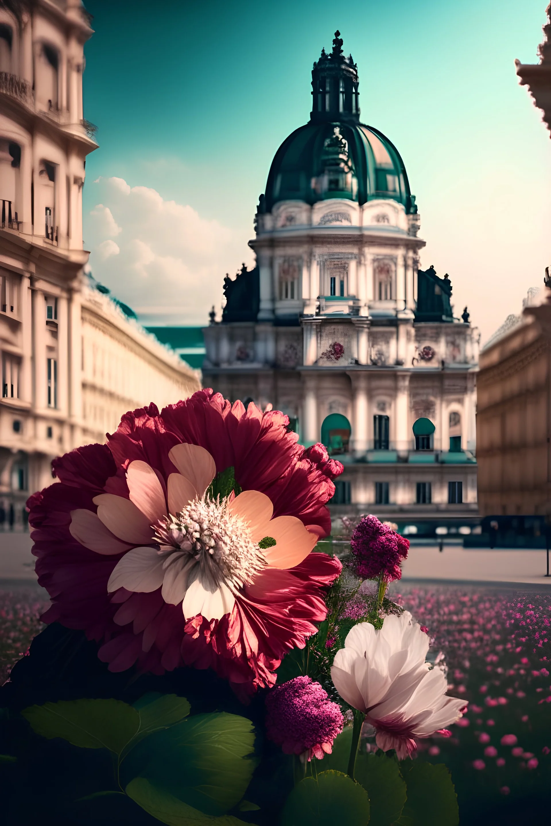 vienna with flower