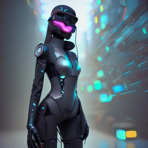 Girl cyber 3D
