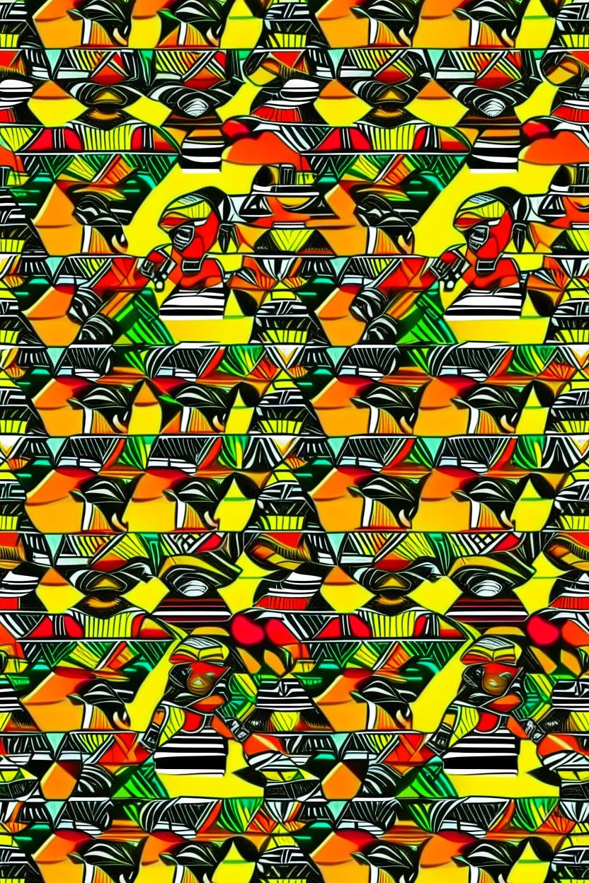 Fashion pattern, fabrics, tilable, all over, textile design, streetwear, africa