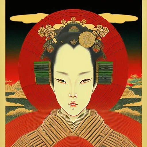 Ukiyo-e Style , future art logo