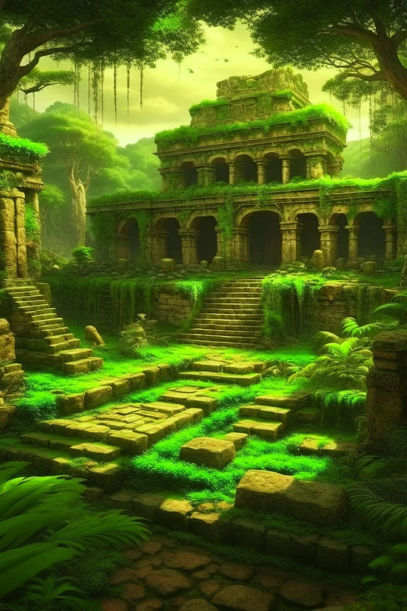 Ancient jungle ,ruins