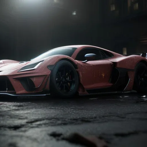 photo of a ultra realistic modified sport car, cinematic lighting, studio lighting, battered, trending on artstation, 4k, hyper realistic, focused, extreme details, unreal engine 5, cinematic, masterpiece