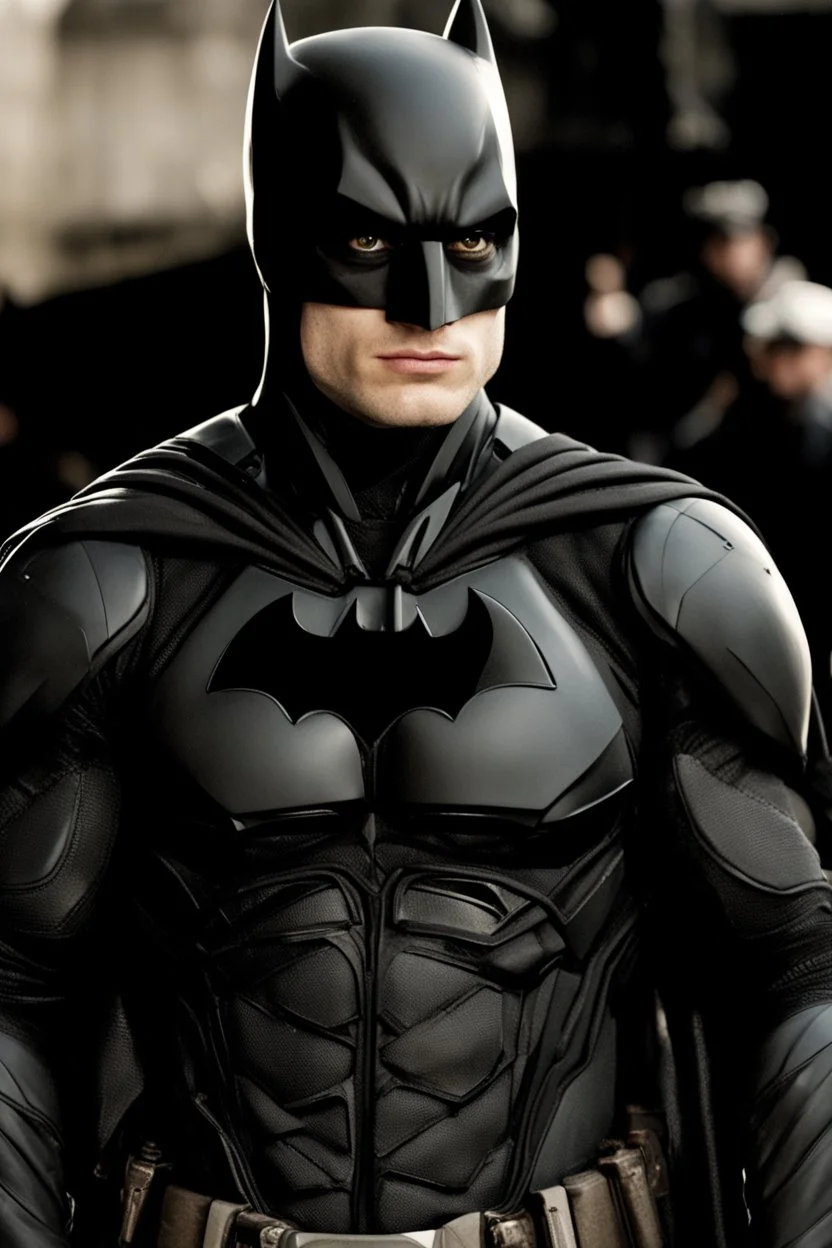 henry cavill in a batman suit from the movie dark knight rises