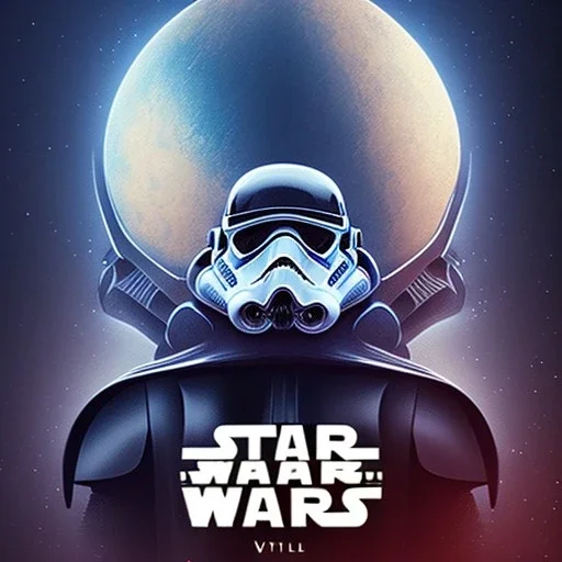 logo with only the letters 'STAR WARS', atmospheric, intricate, epic fantasy, ornate, 3D, cinematic