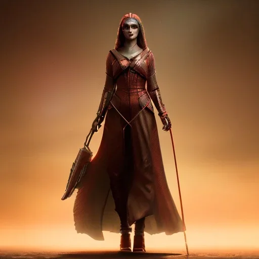 Woman wicth in the dark