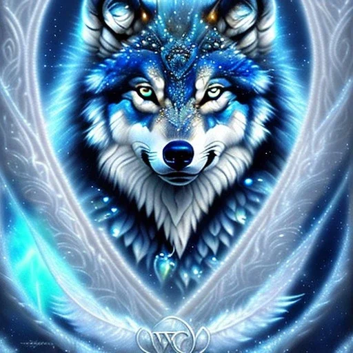 icy blue,mythical beautiful wolf creature ,feathers , elve fae, majestic, ominous, ice, scales,frost on skin, dnd character portrait, intricate, oil on canvas, masterpiece, expert, insanely detailed, 4k resolution, retroanime style, cute big circular reflective eyes, cinematic smooth, intricate detail , soft smooth lighting, soft pastel colors, painted Rena