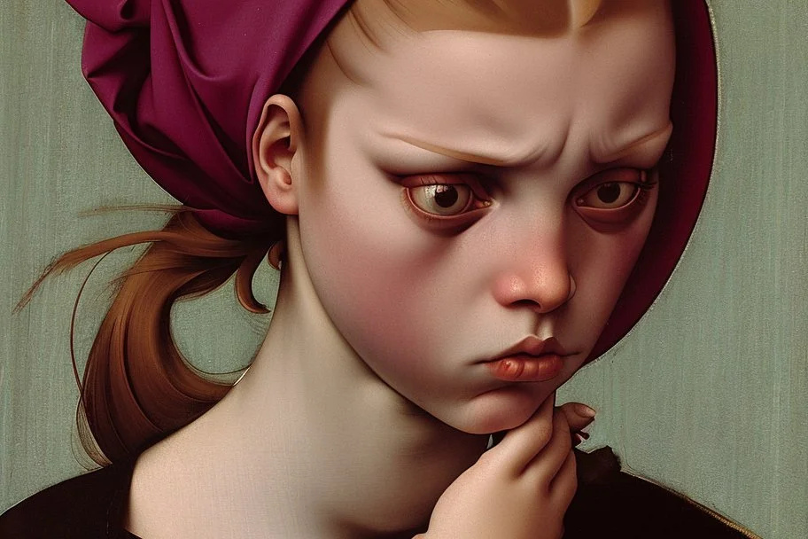 angry girl by pontormo