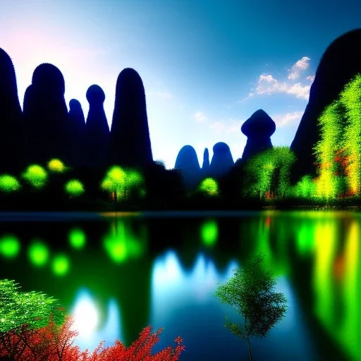 Wulingyuan Scenic Area, China, Pakistan,extremely detailed digital painting, high resolution,8k, realistic, beautiful, volumetric lighting, mystical colors ,perfectly centered image, perfect composition, rim light, beautiful lighting,masterpiece, stunning scene, raytracing, anatomically correct, in the style Van Gogh and robert e howard and Ken Kelley and Ohrai Noriyoshi and Simon Bisley and tomzj1.