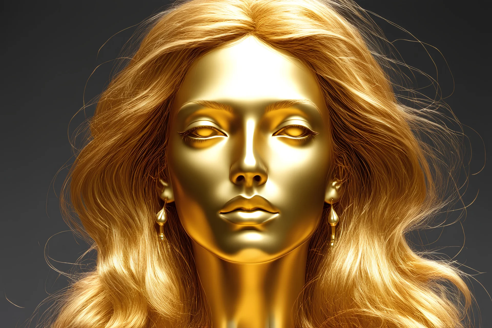golden woman face