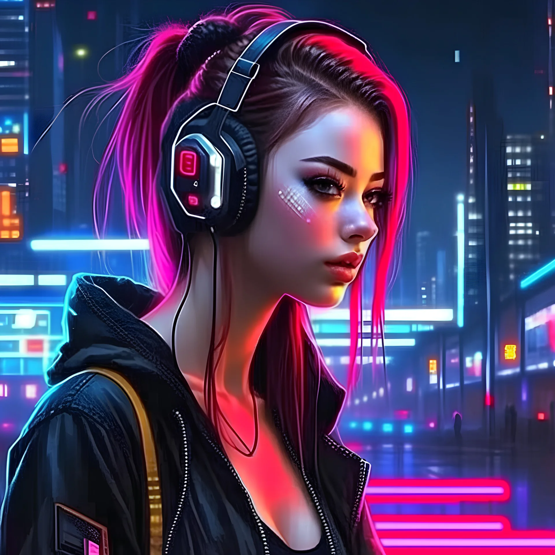 Girl cyberpunk is a thing of beauty