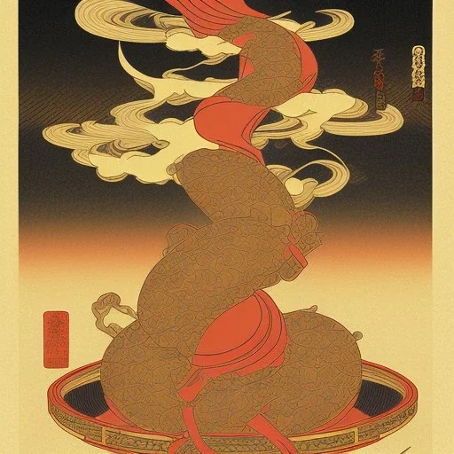  brand logo, Ukiyo-e japanese art