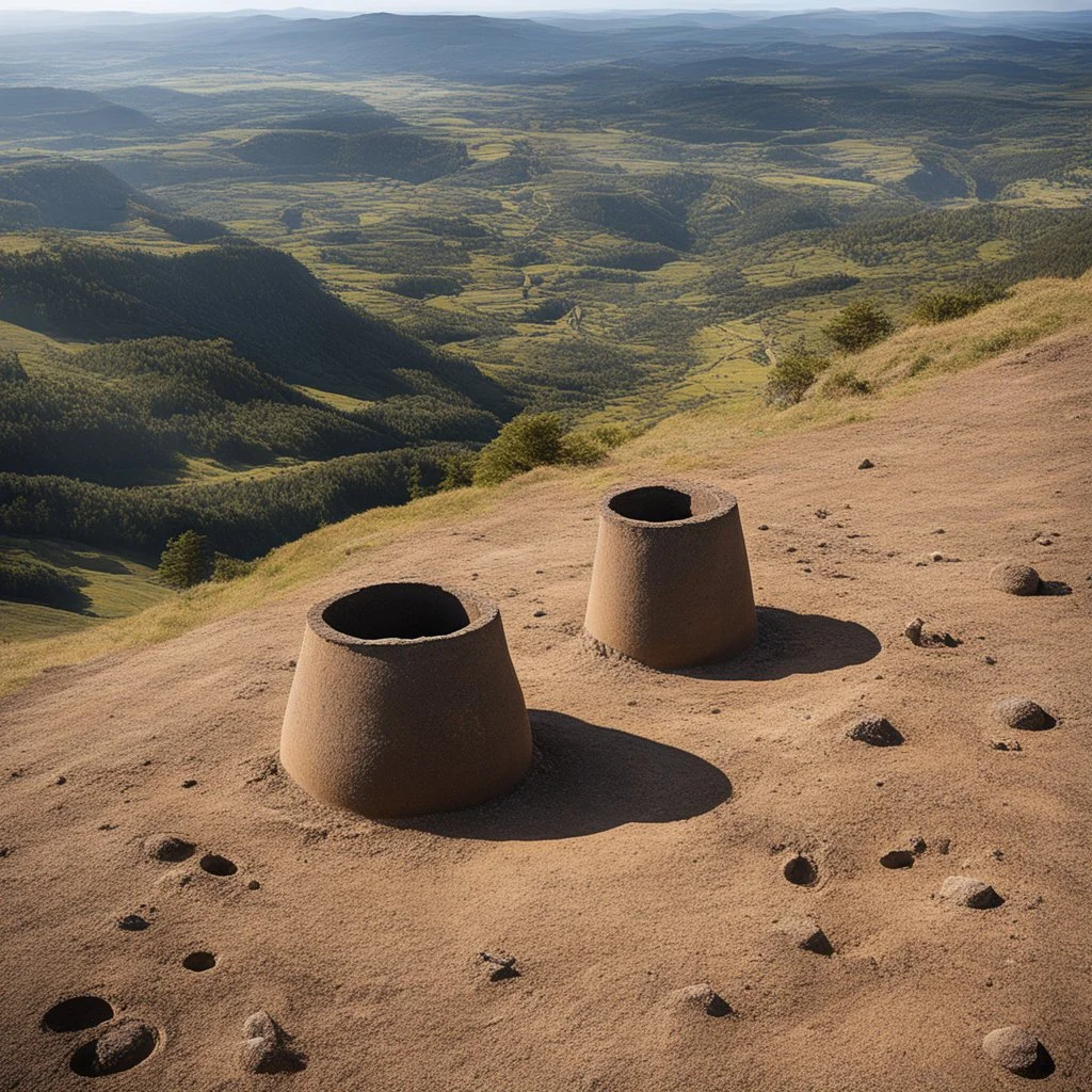 Very early dates for Bell Beakers were found in Castelo Velho de Freixo de Numão in Guarda, central Portugal. The site was located on the summit of a spur. A short-lived first occupation of pre-Bell Beaker building phase at c. 3000 BC revealed the remains of a tower, some pavings, and structures for burning. After a break of one or two centuries, Bell Beaker pottery was introduced in a second building phase that lasted to the Early Bronze Age, c. 1800 BC. A third building phase followed directly