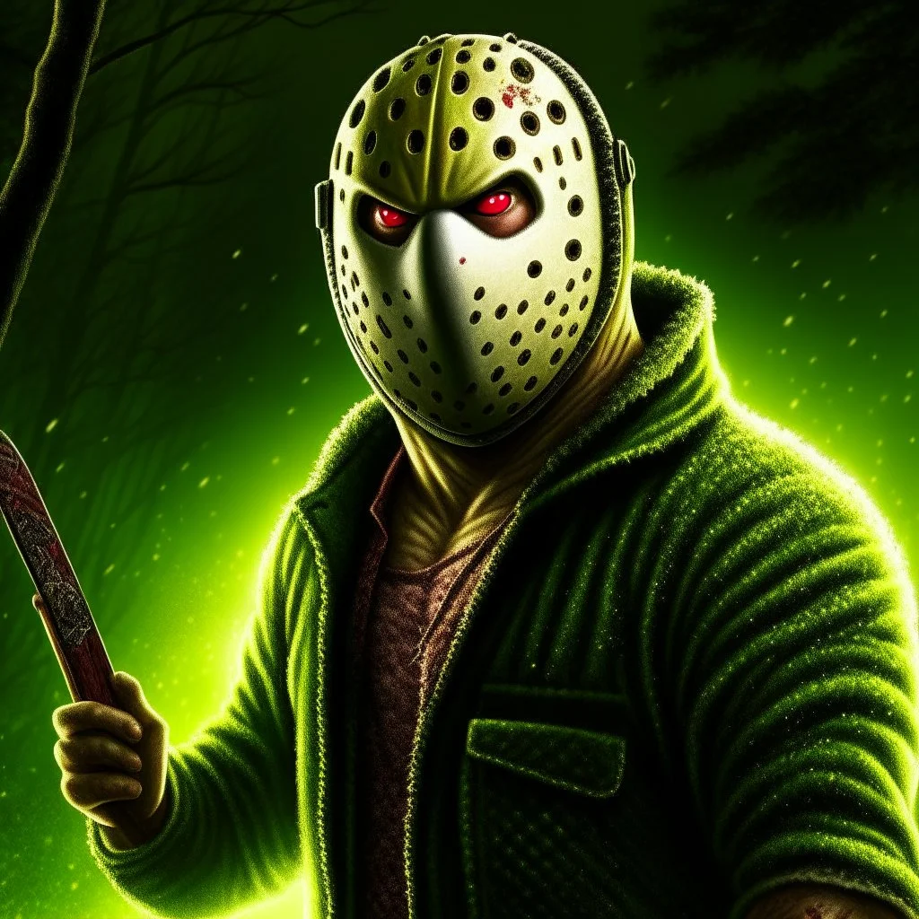 jason voorhes dark realistic poster art