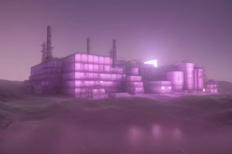 purple cube energy power plant