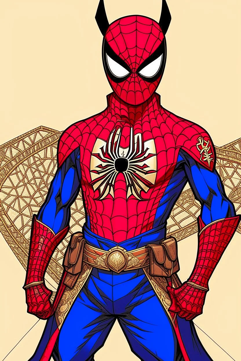 Spider-Man in Japanese Montsuki Suit