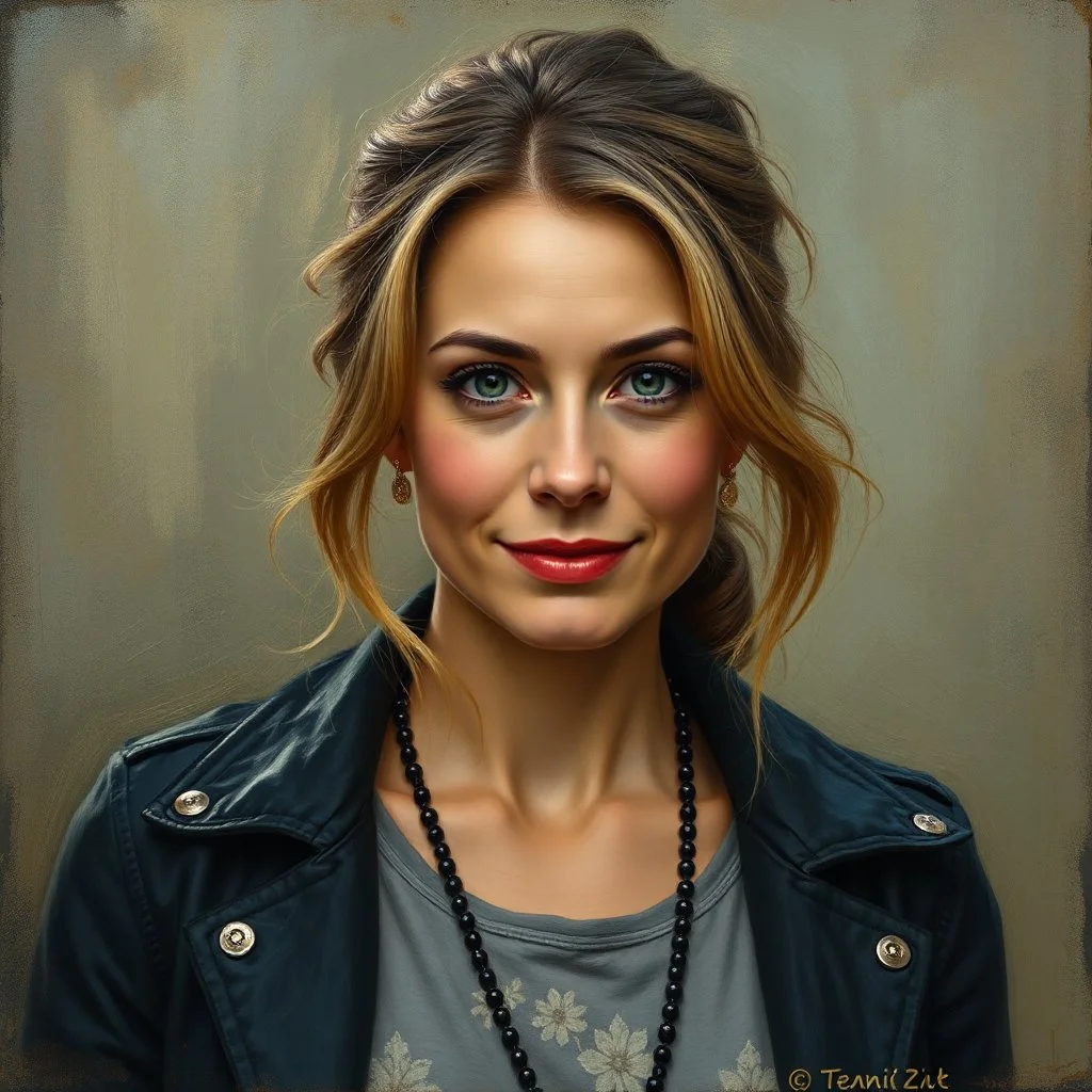 a beautiful german lady portrate