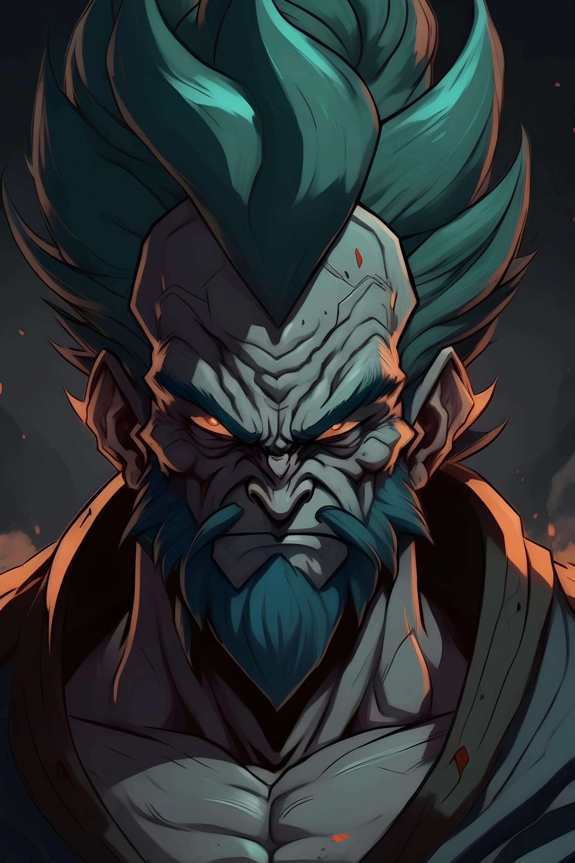 Hades, Dragonball Z art style